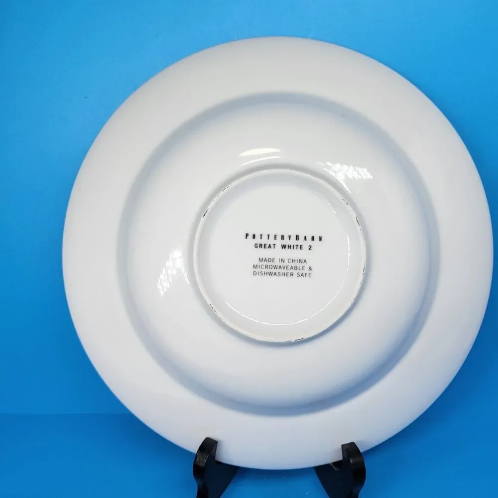Pottery Barn Great White Pasta Bowls 10 1/8